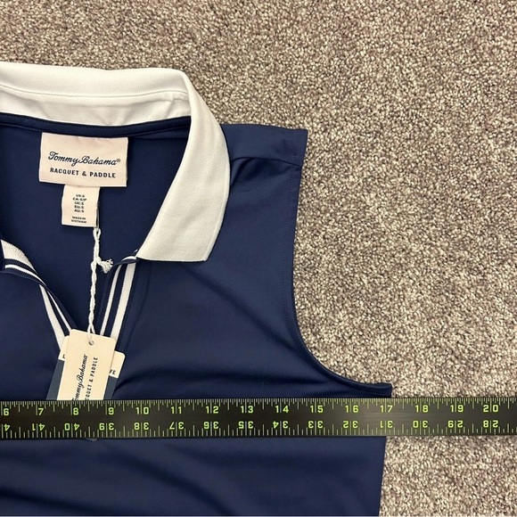 Tommy Bahama Women Racquet & Paddle Sleeveless V-Neck Top Size S - Small - NWT - Picture 6 of 11